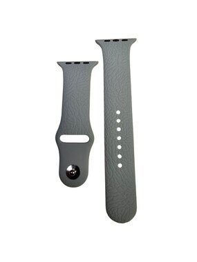 Air Jordan Apple Watch Textured Silicone Sport Band (42mm/44/46/49) Gray